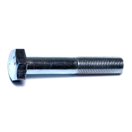 Midwest Fastener Class 8.8, M10-1.00 Hex Head Cap Screw, Zinc Plated Steel, 60 mm L, 25 PK 51339